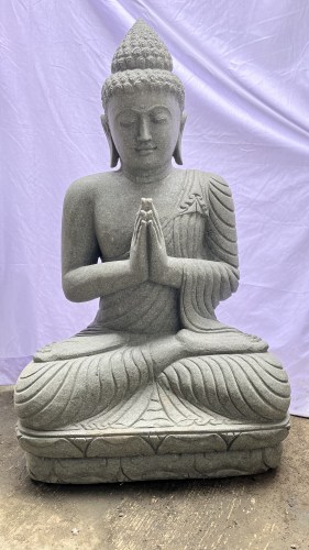 SEATED BUDDHA PRAYING 120 CM B FRONT